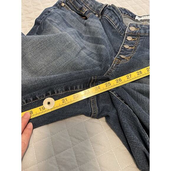 Torrid Sophia Crop Button Fly Distressed Jeans 24 - Picture 4 of 11